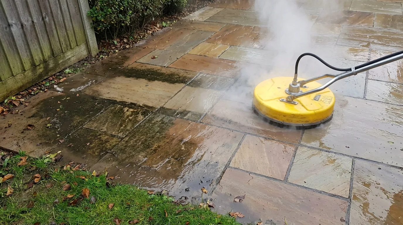 Surface cleaner on patio