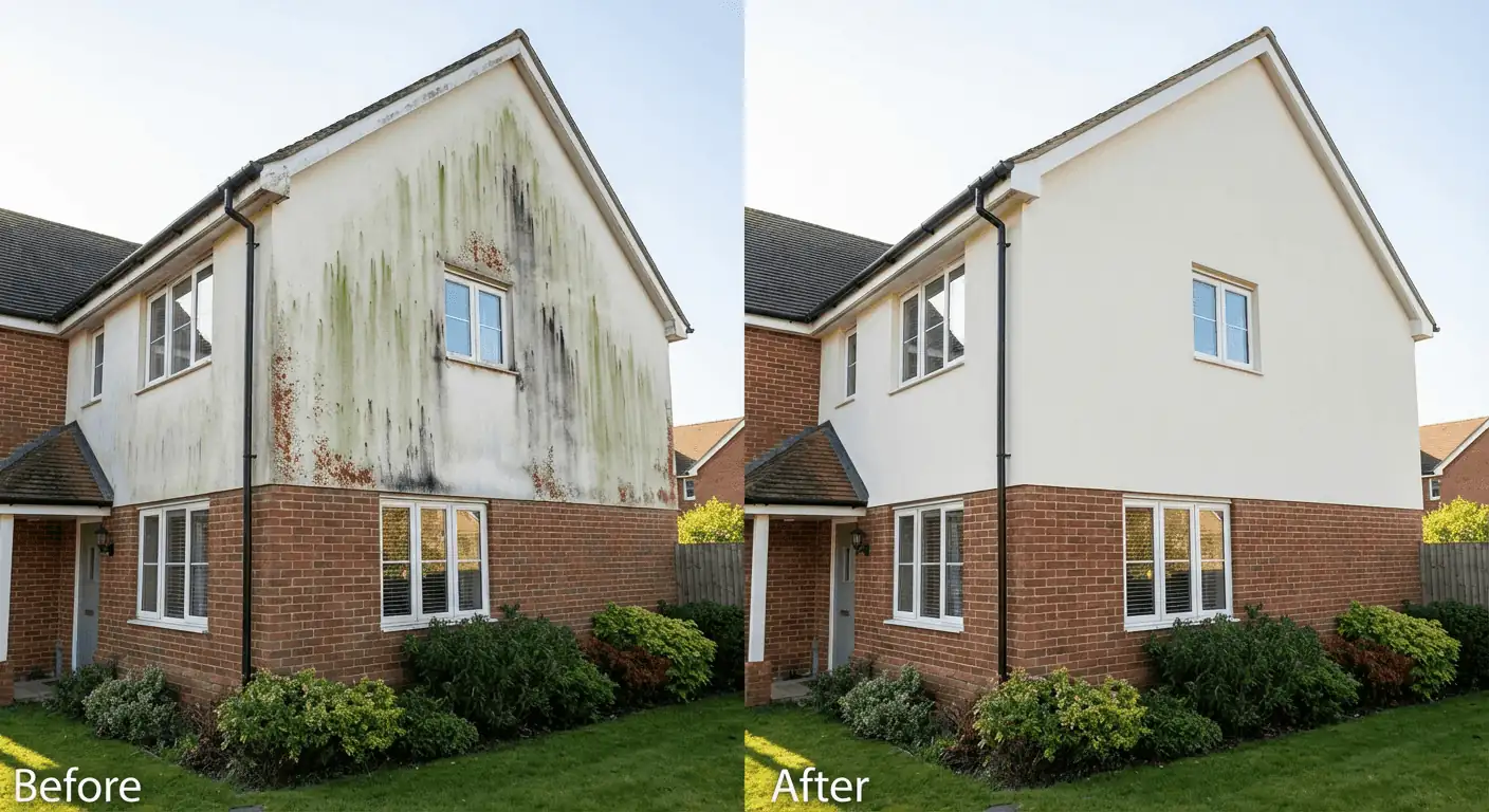 Render and exterior wall cleaning in Surrey